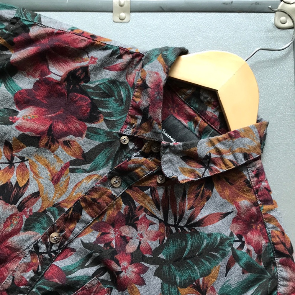 Barney Cools Floral Print Button-Down S